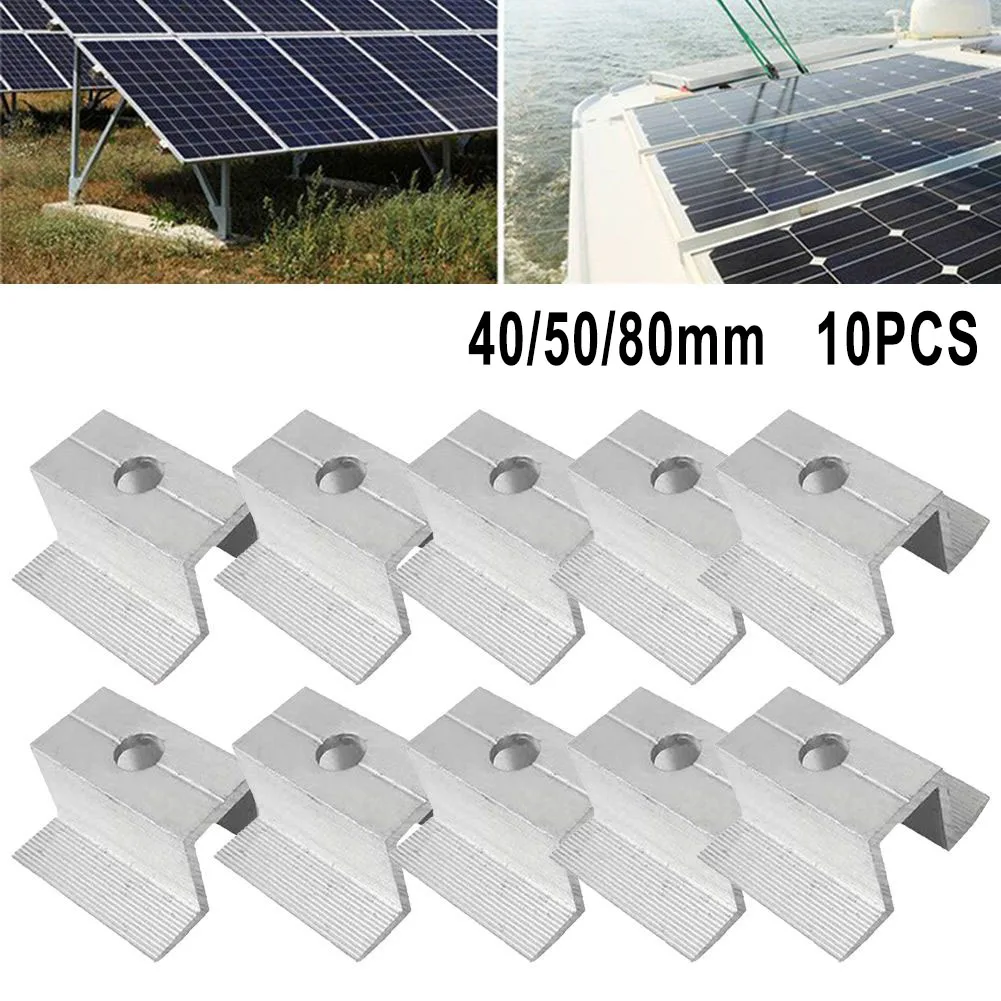 

Набор из 10 средних зажимов для солнечных панелей Solar Middle Clamp алюминиевый сплав