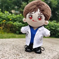 new 20cm doctors overall surgical suit dolls white blue shirt doctor suit for 20cm plush stuffed doll clothes accessories