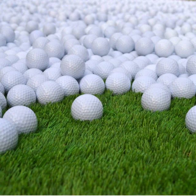 Double Layer Golf Balls Golf Swing Putting White Standard Blank Golf Ball Q003