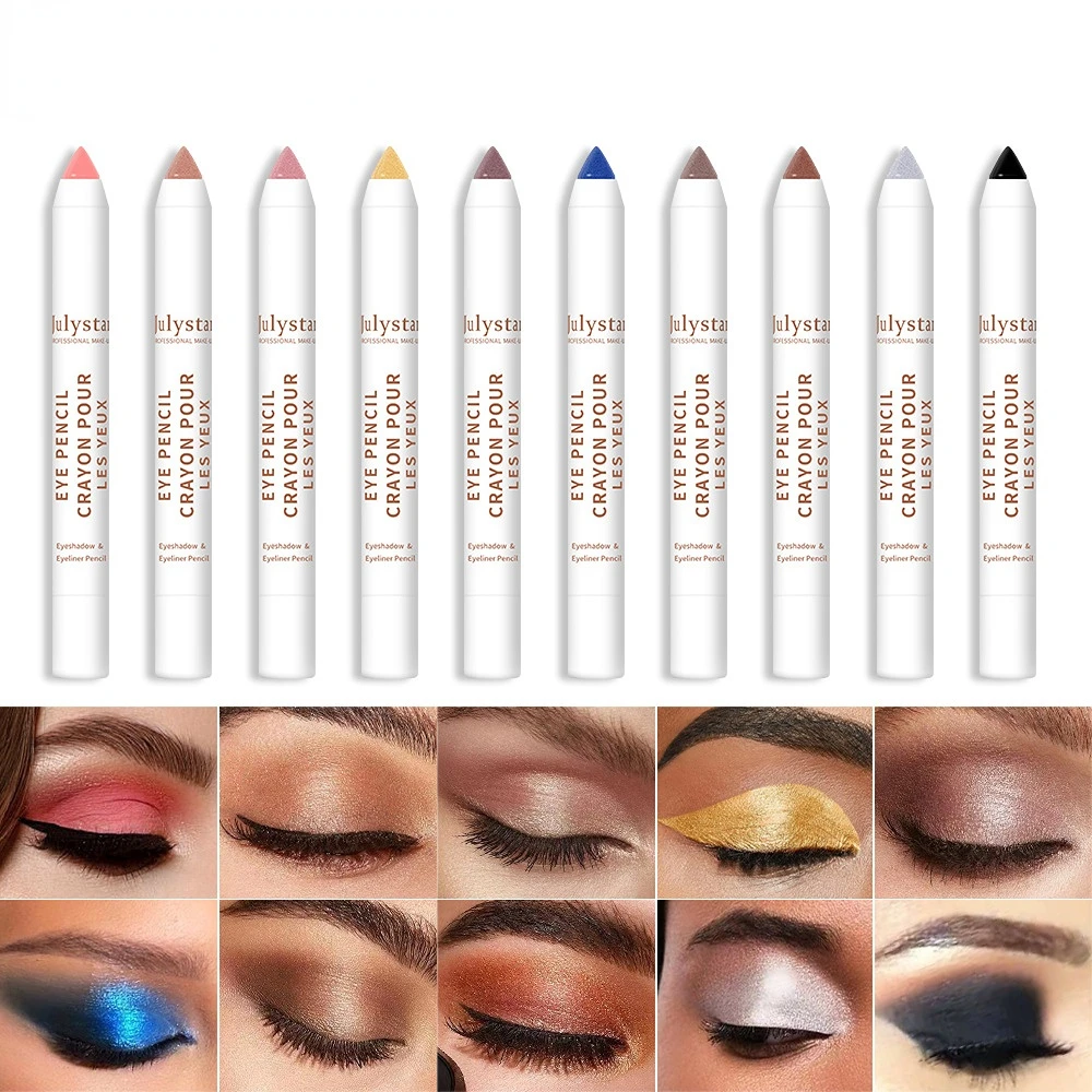 

litter Eye shadow Stick Matte Eyeshadow Makeup Waterproof Bicolor Shimmer Cosmetics Beauty Makeup Tool