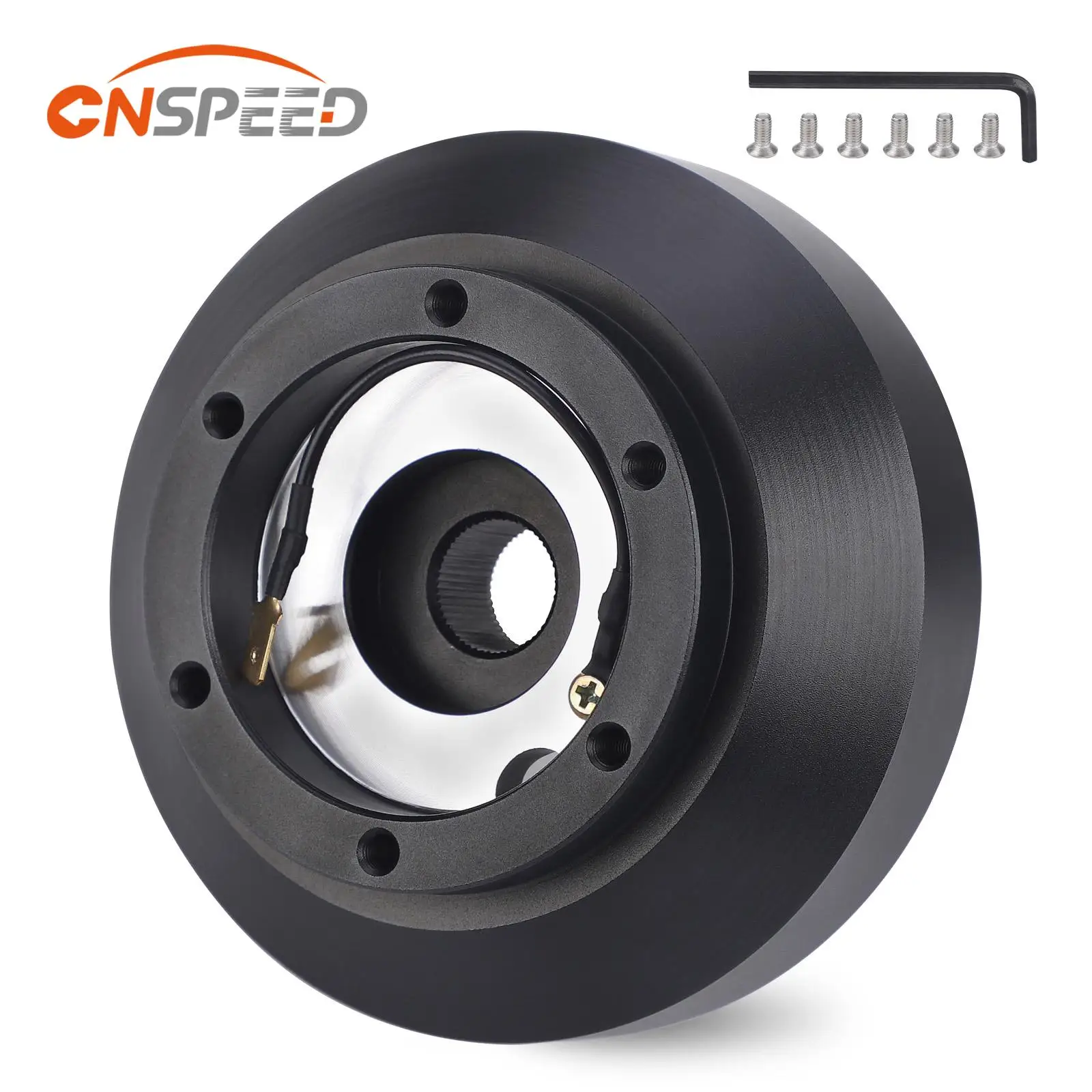 Фото CNSPEED черный гоночный автомобиль, крепление на руль, короткий адаптер ступицы, быстросъемный комплект для BMW E30 E30H 318/325/528/M3/M5 1984-1990 №1