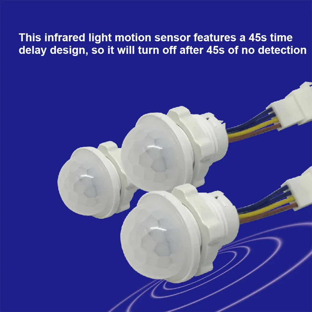 

Infrared Light Motion Sensor Time Delay Lighting Switch Led Sensitive Night Lamp for Home Indoor Outdoor PIR Sensor Detector