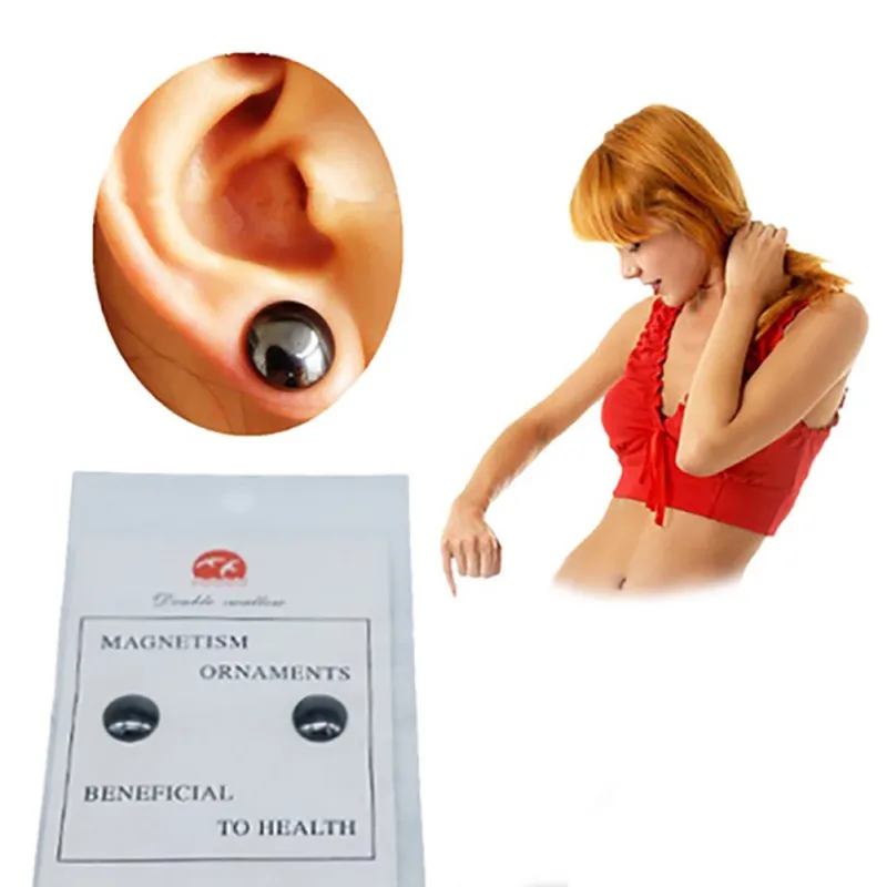 1 пара магнитные серьги-гвоздики для похудения |