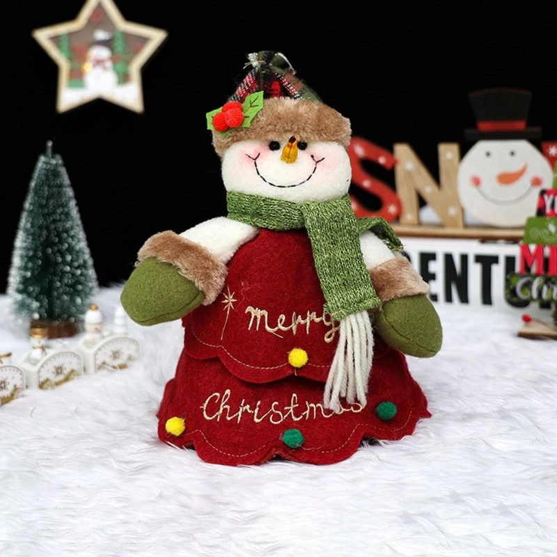 

Сумка для хранения подарков в виде Санты/снеговика/лося, праздничная подарочная упаковка, сумка на шнурке, товары для украшения рождественс...