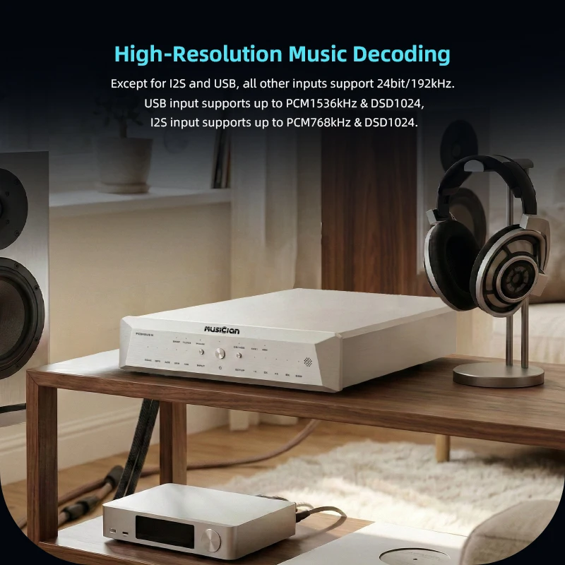 Фото ЦАП MUSICIAN PEGASUS III R2R 24-битный, сбалансированный, R2R DSD, на чипах ALTERA, DSD1024, PCM1536kHz, USB I2S аудиодекодер №3