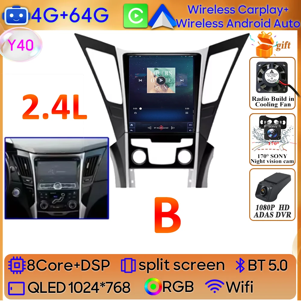 

Автомобильное радио Android 15 для Hyundai Sonata YF 8 2010-2018, видео GPS-навигация, стерео мультимедийный плеер, авторадио, 4G, Wi-Fi