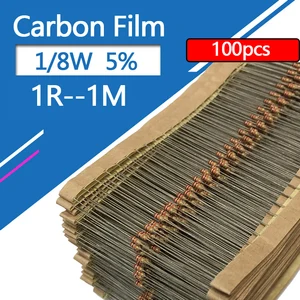 1/8 Вт карбоновый пленочный резистор 5% 1R8 18R 180R 1K8 18K 180K 1, 8 18 180 R K Ом 0, 125 Вт 0 R -- 1 м