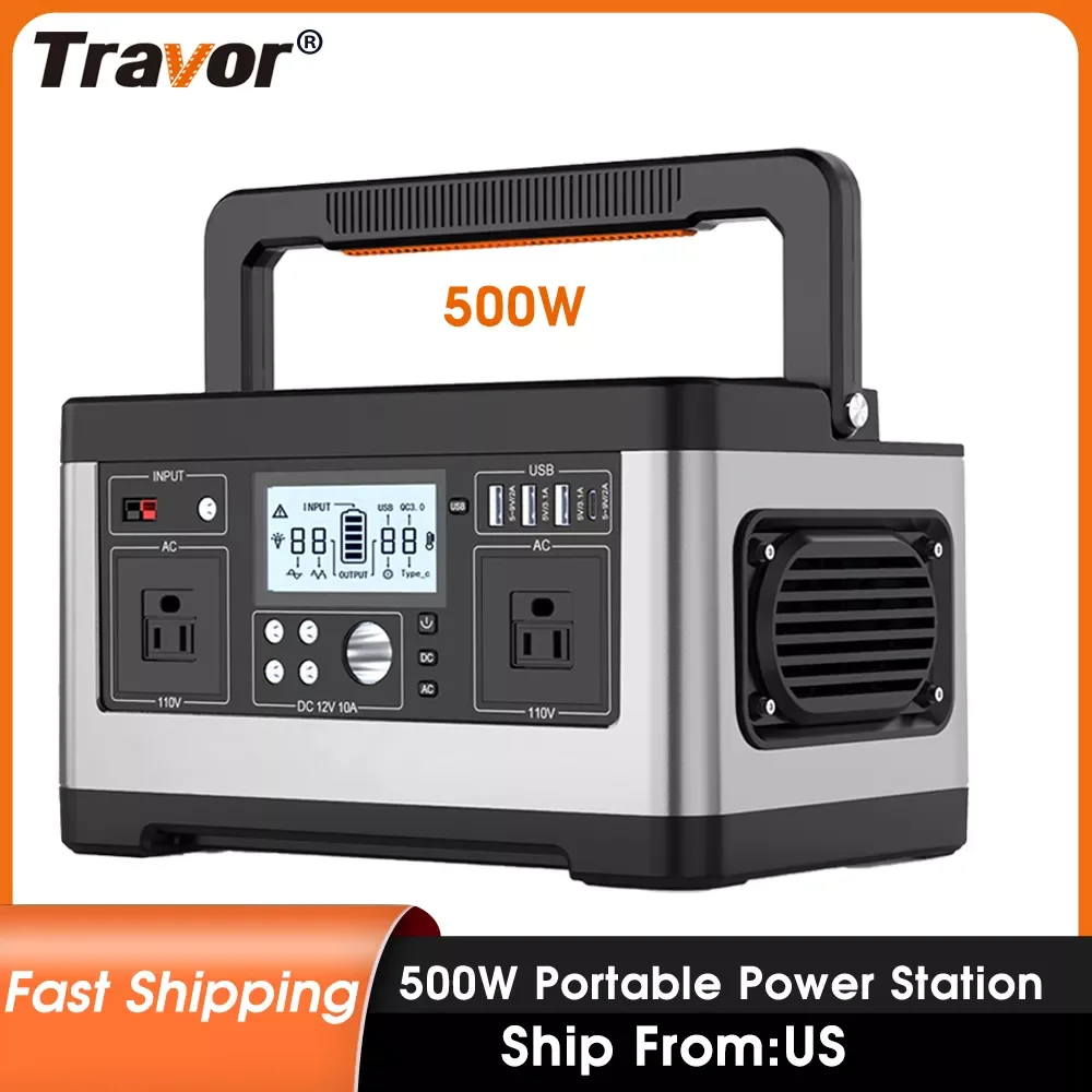 

Новая портативная уличная станция 500 Вт, генератор аварийного резервного питания, блок батарей 140400 Вт/ч для кемпинга