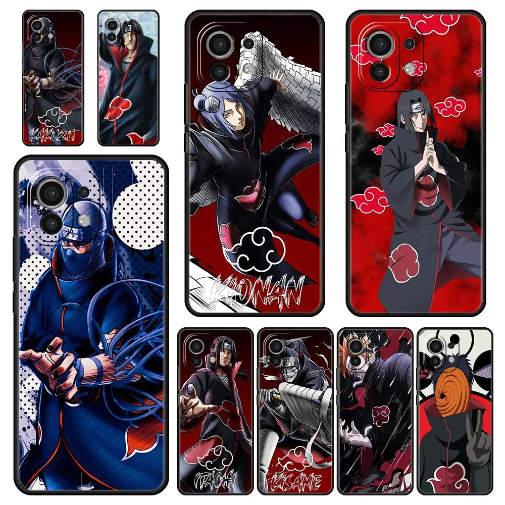 

Naruto Akatsuki Anime Sasuke Phone Case For Xiaomi Poco X3 NFC M3 F3 M4 Mi 12 11 Ultra Note 10 Lite 11X 11T 10T Pro 9T 11i Cover