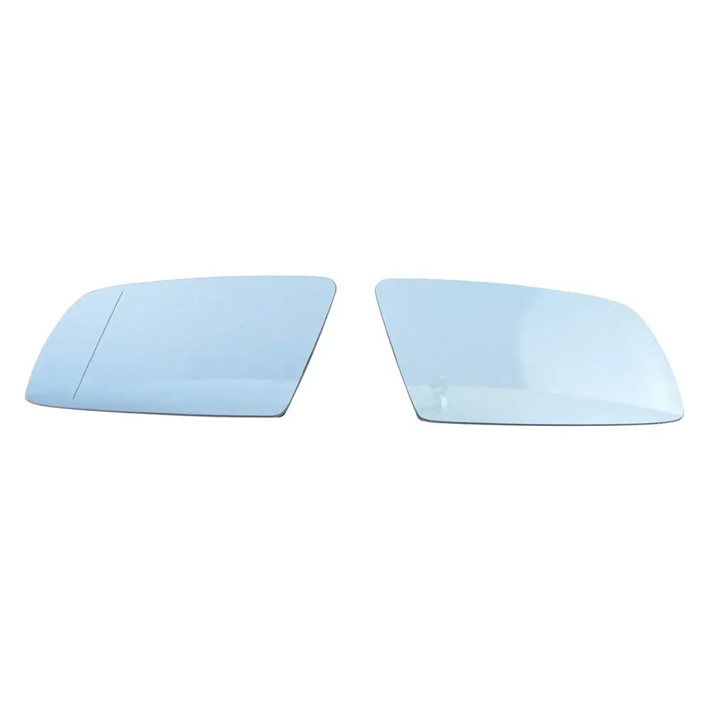 

Liplasting Car Blue Rearview Left Right Wing Mirror Glass Heat for E60 520i 520d 03-07 2pcs