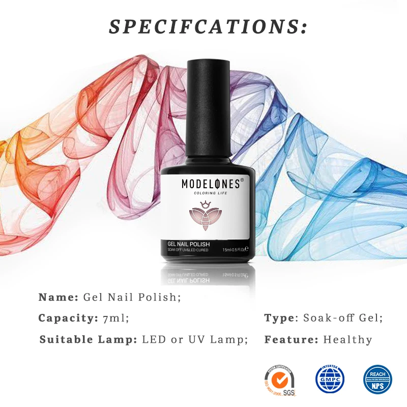 Набор гель-лаков Modelones 2 шт./компл. УФ-гель для ногтей базовое верхнее покрытие УФ