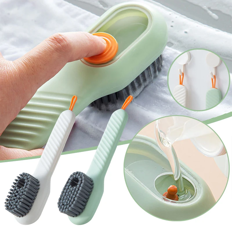 

Multifunction Cleaning Brush Soft Bristled Liquid Shoe Brush Clothes Brush Shoe Clothing Board Brush Household Cleaning Tool