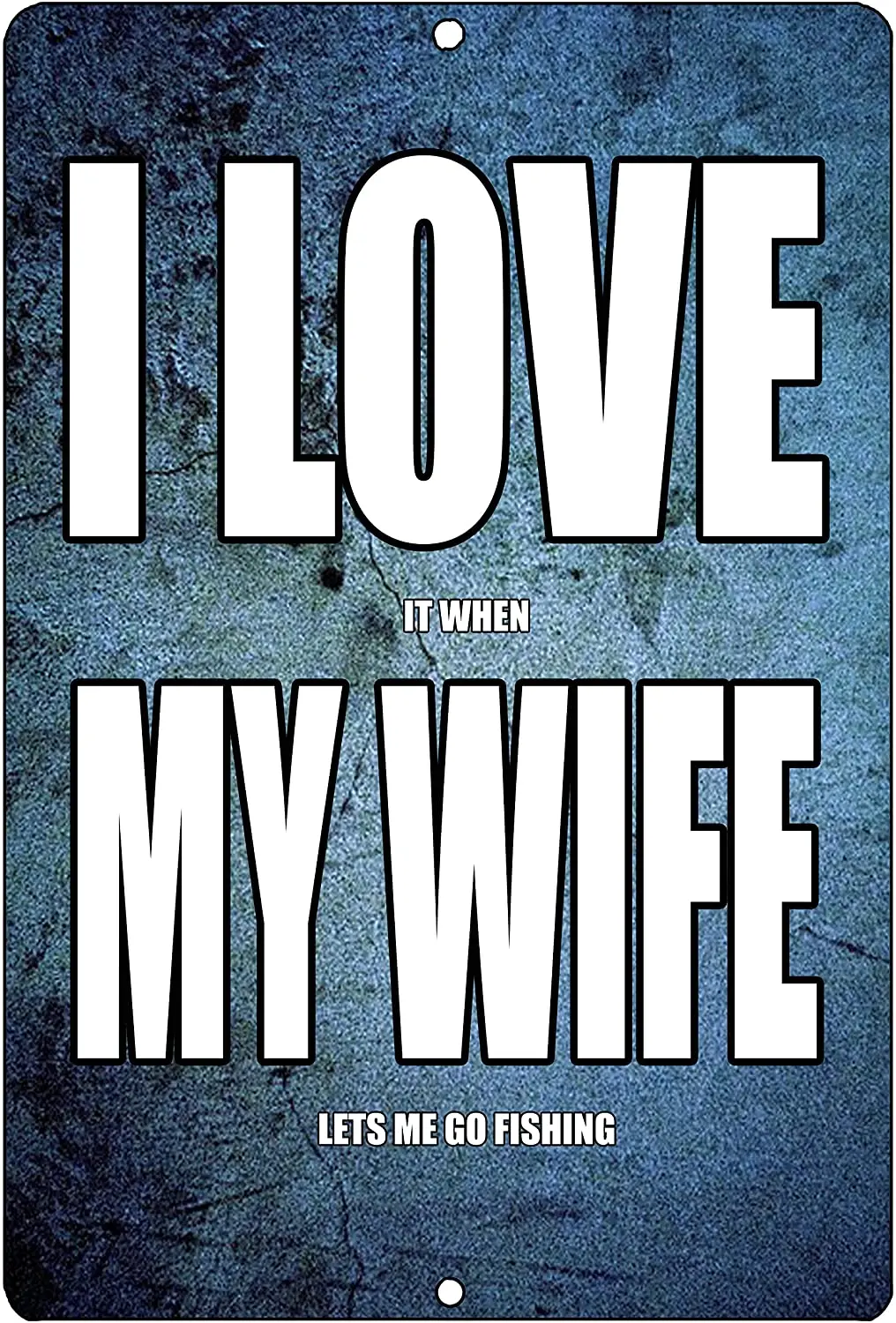 

Забавная лодка для рыбалки, металлический жестяной знак, Настенный декор, мужская пещера, бар «Я люблю мою жену»