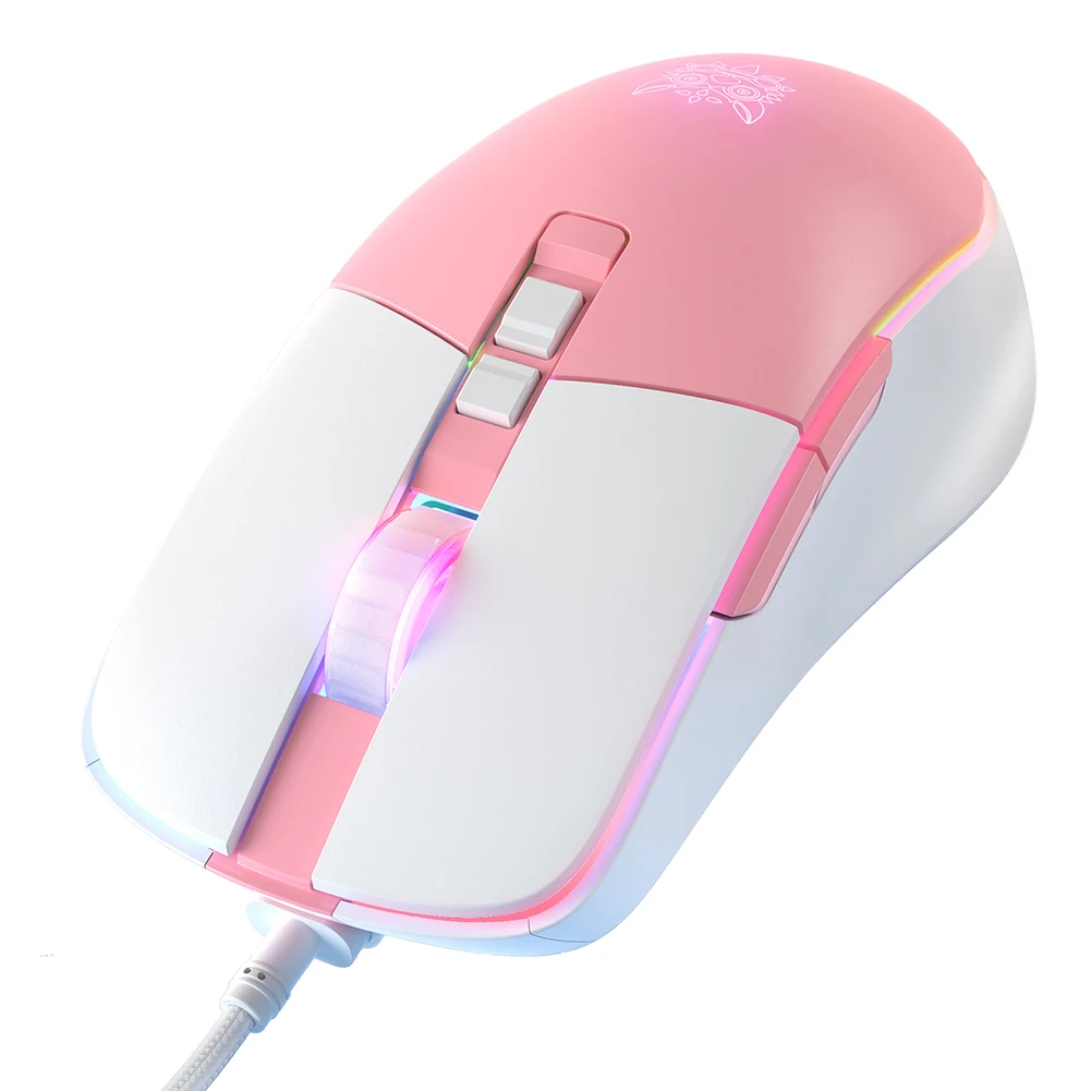 

ONIKUMA Проводная игровая мышь USB CW916 DPI профессиональная геймерская мышь со светодиодной подсветкой, эргономичная компьютерная мышь для ПК, ак...