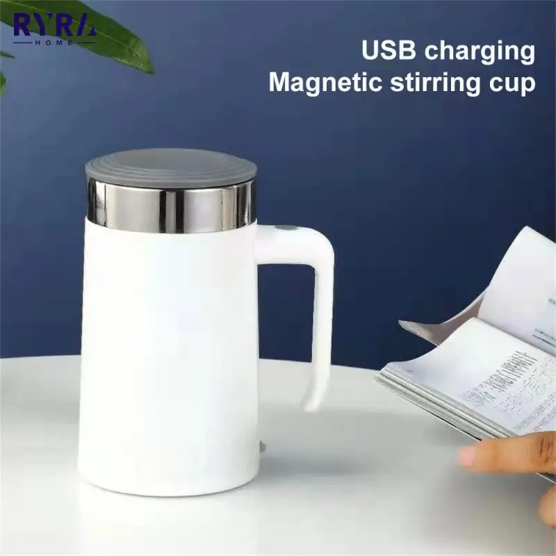 

450ML USB Rechargeable Smart Coffee Milk Mixer Stainless Steel Coffee Mixing Cup Smart Mixer Stir Cup Creative Kitchen Tool Gift