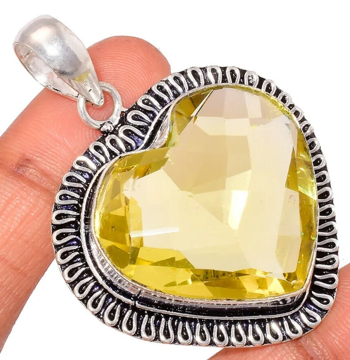 

ANGLANG Luxury Heart Pendant Necklace Bridal Wedding Shiny CZ Stone Romantic Gift Elegant Fashion Necklace Jewelry for Women