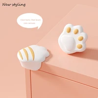 1 piece baby children cute desk and chair corner protector cat claw safety soft cartoon silicone protective pad anti collision