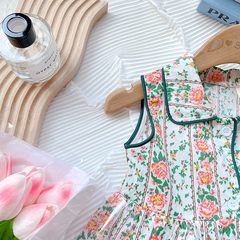 Платья принцессы LOVE DD &amp MM для девочек лето 2022 детское милое Цветочное платье без