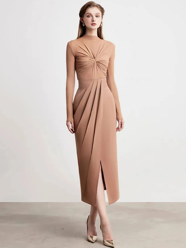 Женский комплект из 2 предметов DEAT пуловер средней длины с круглым вырезом и