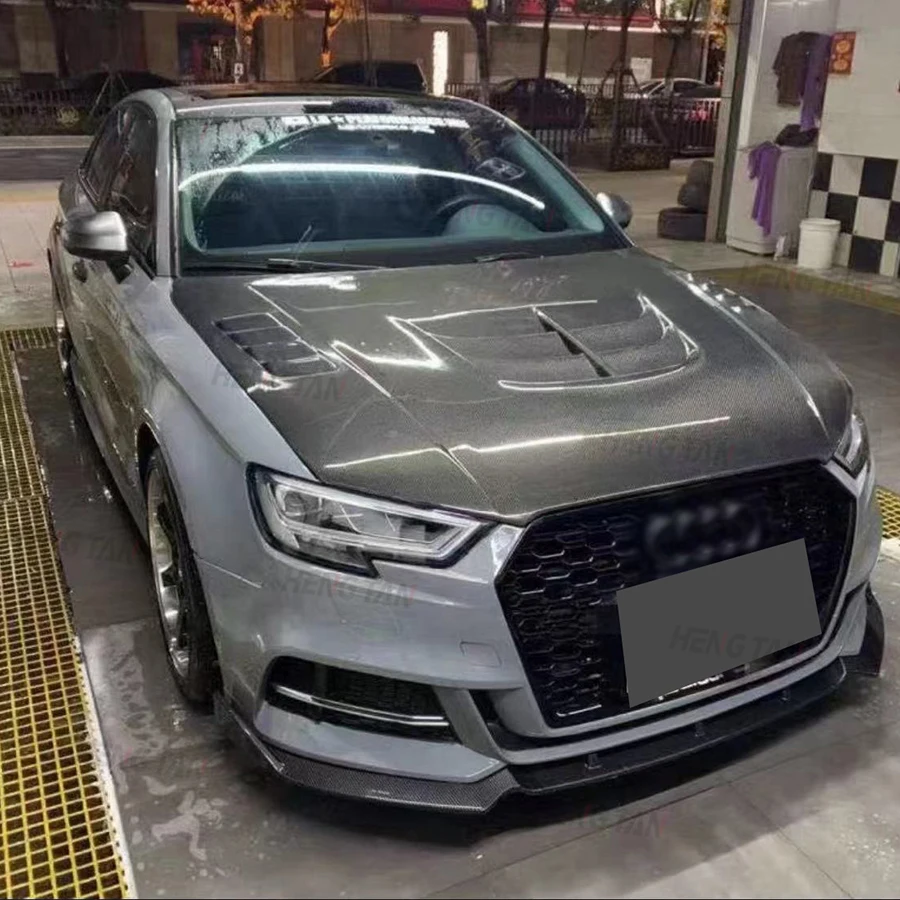 Детали капота двигателя из углеродного волокна для A3 8V SLINE S3 Седан 4-дверный 2013-2016