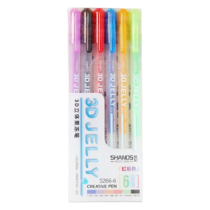 

Рулонные ручки Gelly, рулонные гелевые ручки, 3D гелевые ручки, набор ручек для раскрашивания, цветные тонкие маркеры для детей и взрослых