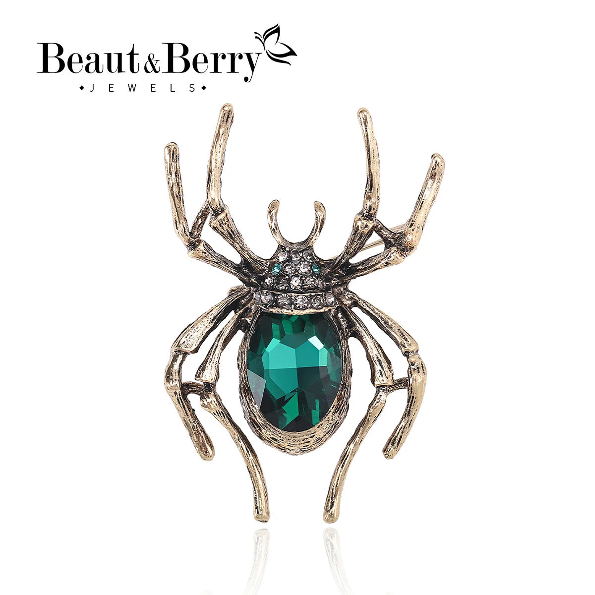 Брошь со стразами цвет в ассортименте