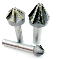 alloy straight shank yg8 chamfering cutter welded tungsten steel chamfer countersink 16 60mm 60%c2%b0 90%c2%b0tct chamfer tool