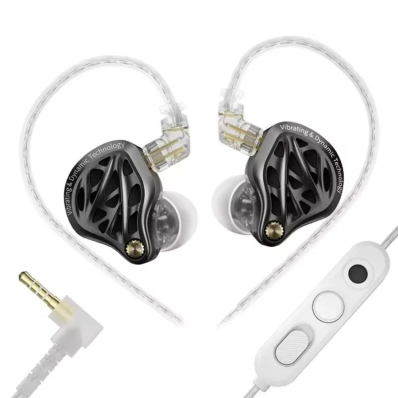 Фото Наушники KZ Vibe X с низкочастотной вибрацией, HiFi, глубокий бас, стереозвук, внутриканальные, для музыки и игр №2