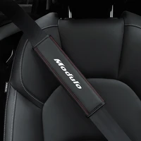 for honda modulo 1pc cowhide car interior seat belt protector cover for car auto accessories