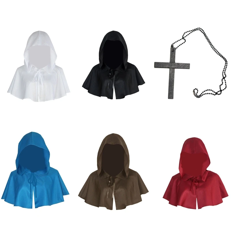 

Новинка 2023, накидка с капюшоном унисекс, модель с капюшоном, Рождественская накидка на Хэллоуин, накидка вампира, ведьмы, костюм для косплея,...