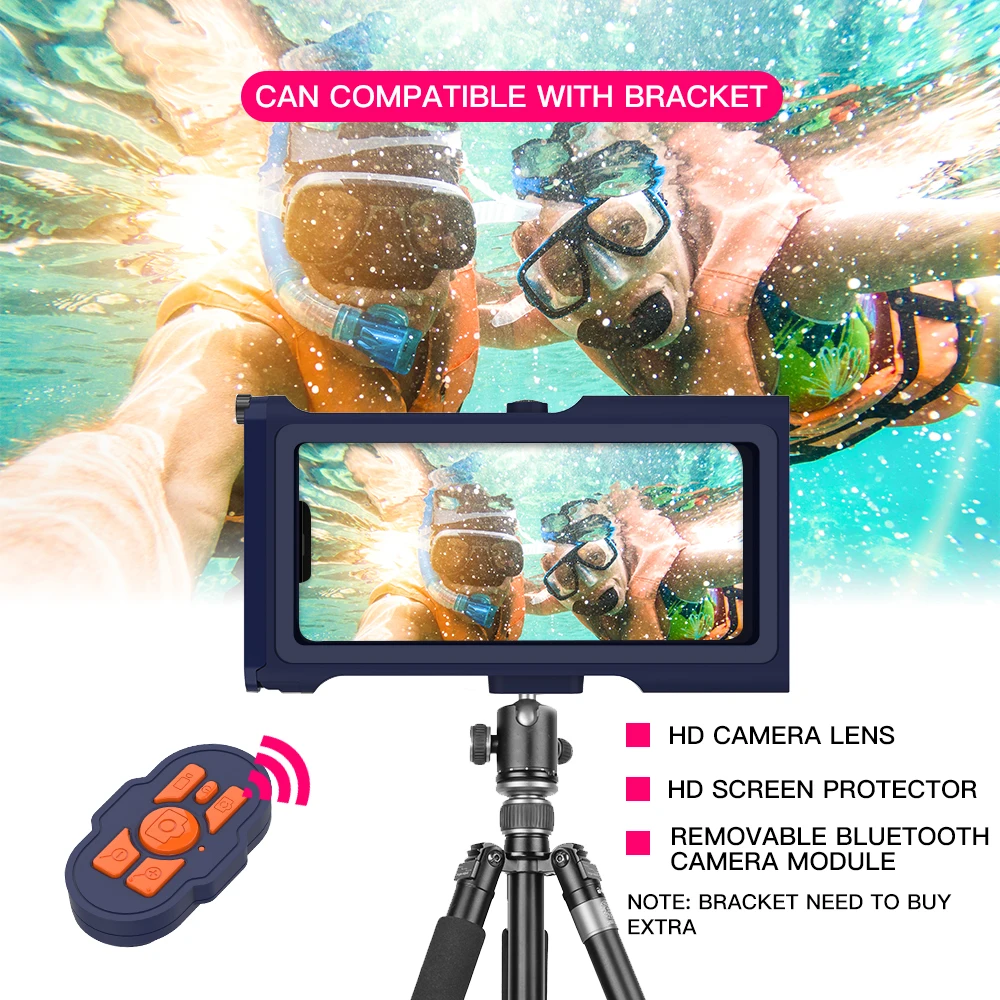 15M Professional Diving Phone Case For Samsung S23 Ultra S22 A53 20 Waterproof Underwater Wireless Swimming 6.9inch Mobile Cover