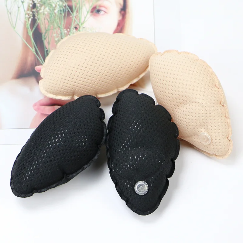 1Pair Inflatable Breast Pad Underwear Insert Air Cushion  Push Up Chest Pads Swimsuit Padding Inserts Thickening Bra Accessaries