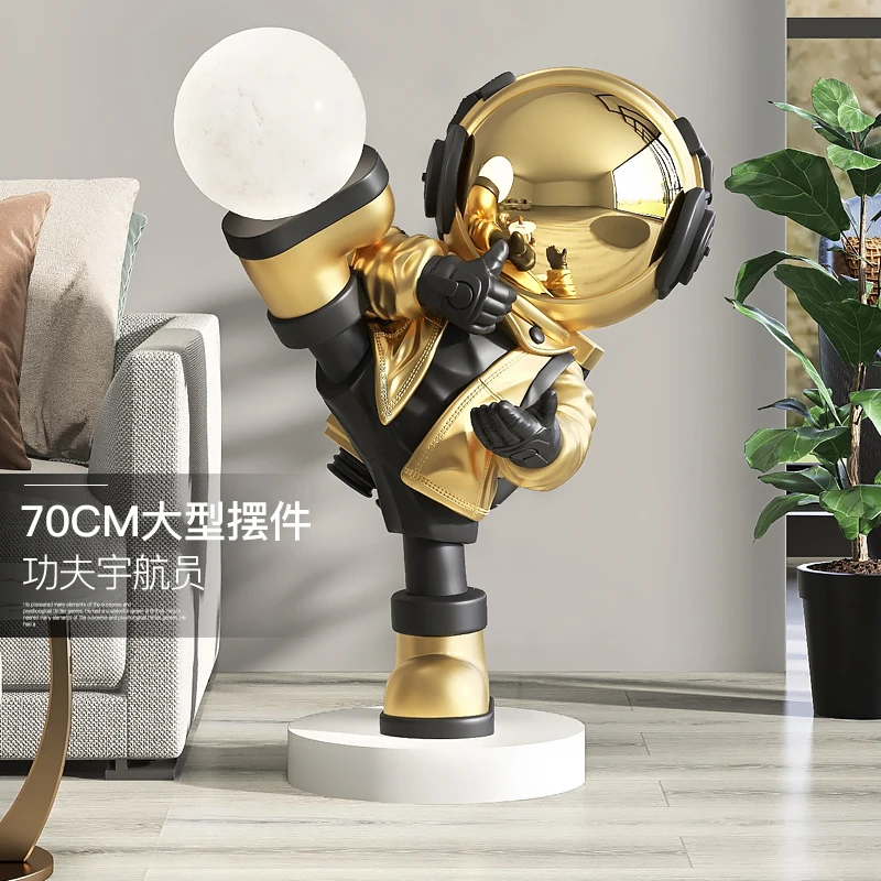 

Astronaut Living Room Large Floor Ornaments Spaceman Home Decorations Light Office Opening and Housewarming New Home Gift
