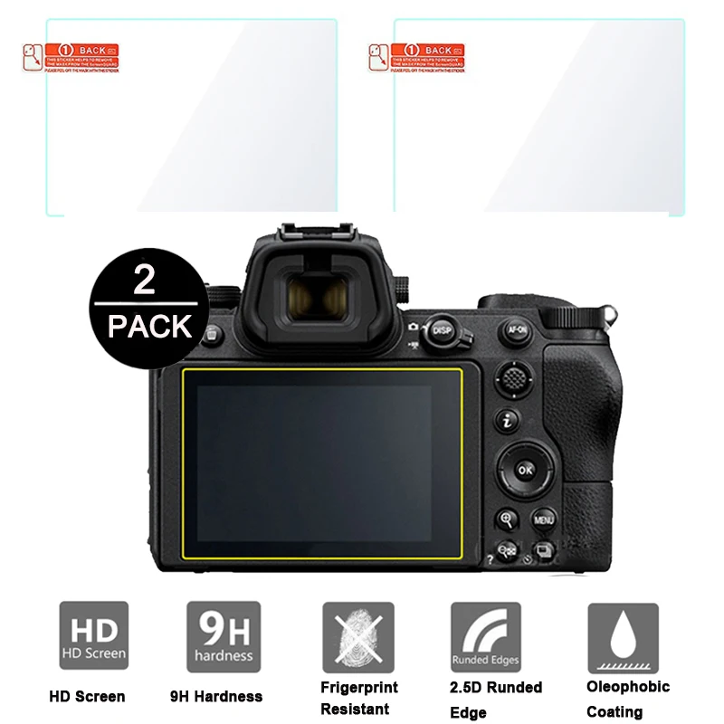 2 шт. закаленное стекло для Nikon ZFC Z5 Z6 Z7 Z50 D7500 D500 D850 D3500 D3400 D3300 D7200 D7100 D5600 D5500 D5300 защита экрана 2 шт. закаленное стекло для Nikon ZFC Z5 Z6 Z7 Z50 D7500 D500 D850 D3500 D3400 D3300 D7200 D7100 D5600 D5500 D5300 защита экрана