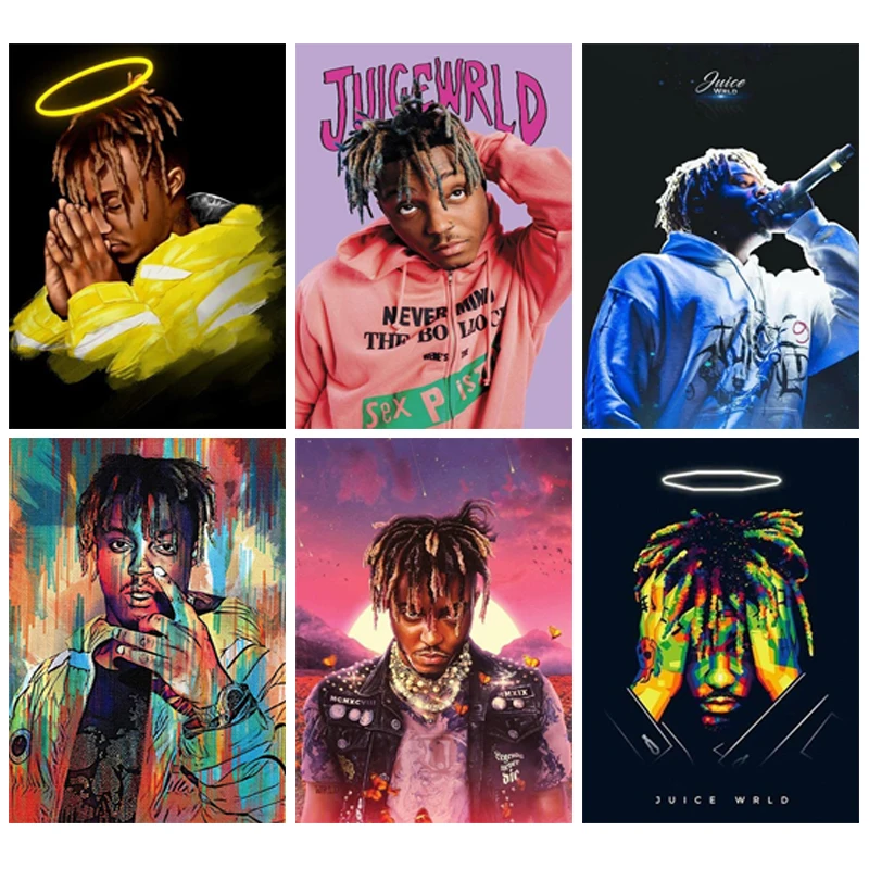 

Juice Wrld Hip Hop Rapper Music Singer Star Diamond Painting Cross Stitch Diamond Embroidery Handmade Mosaic Picture Home Decor