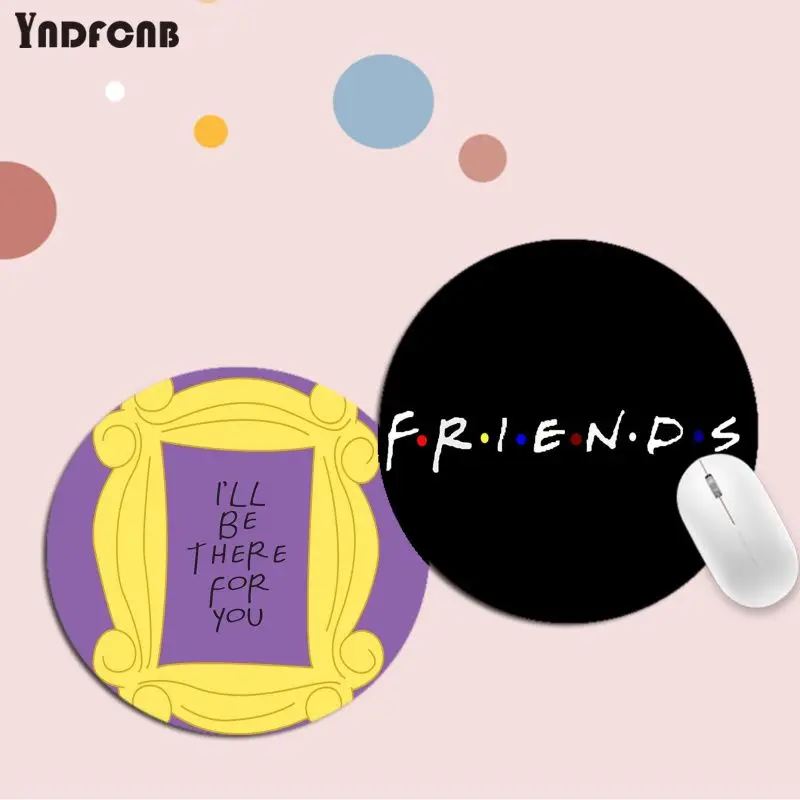 Новый дизайн резиновая мышь для ТВ шоу друзей прочный Настольный коврик мыши