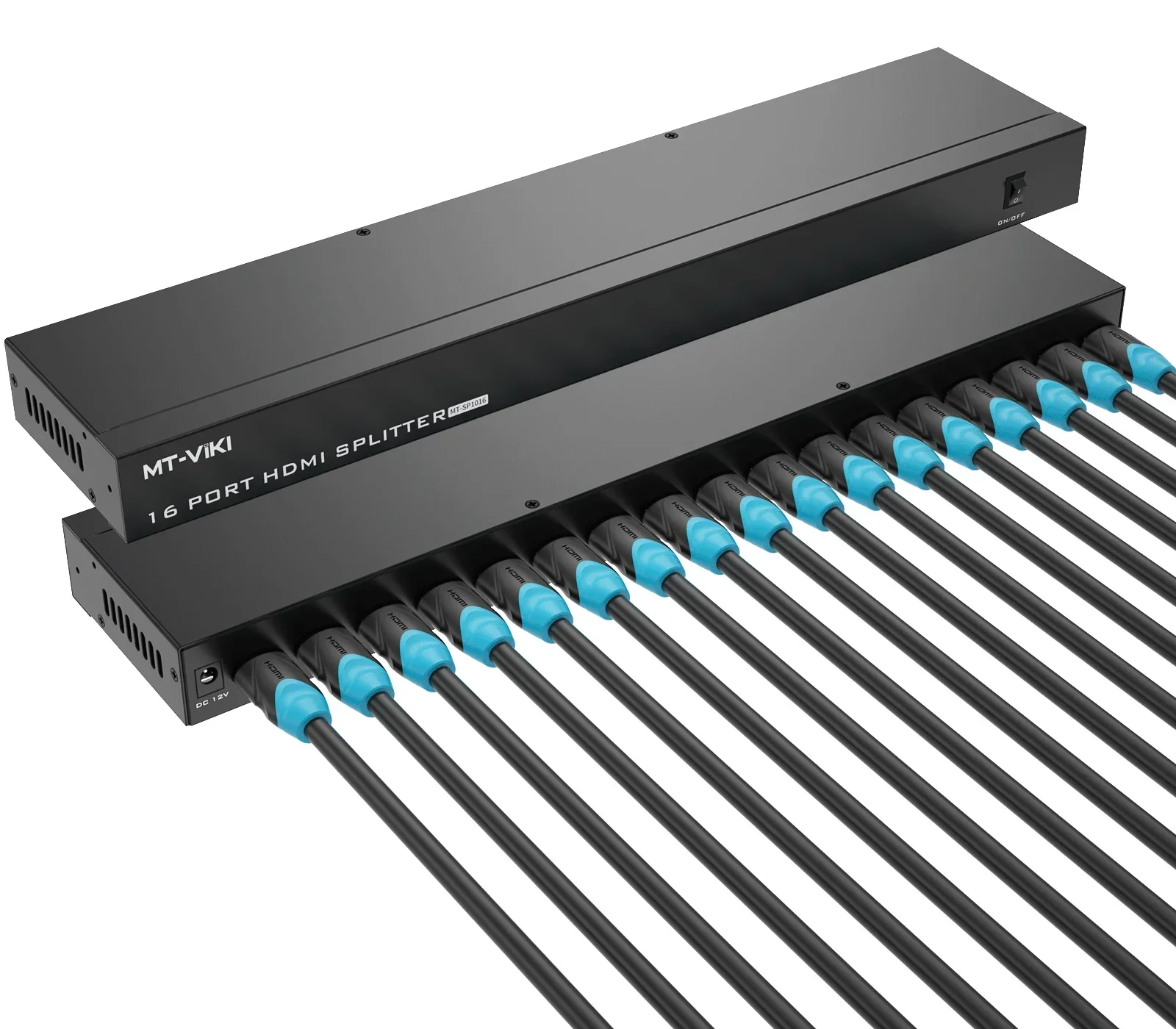 Разветвитель HDMI 4K 30 Гц 1 выход 16 выходов MT-VIKI 1x16 компьютер мониторов + адаптер