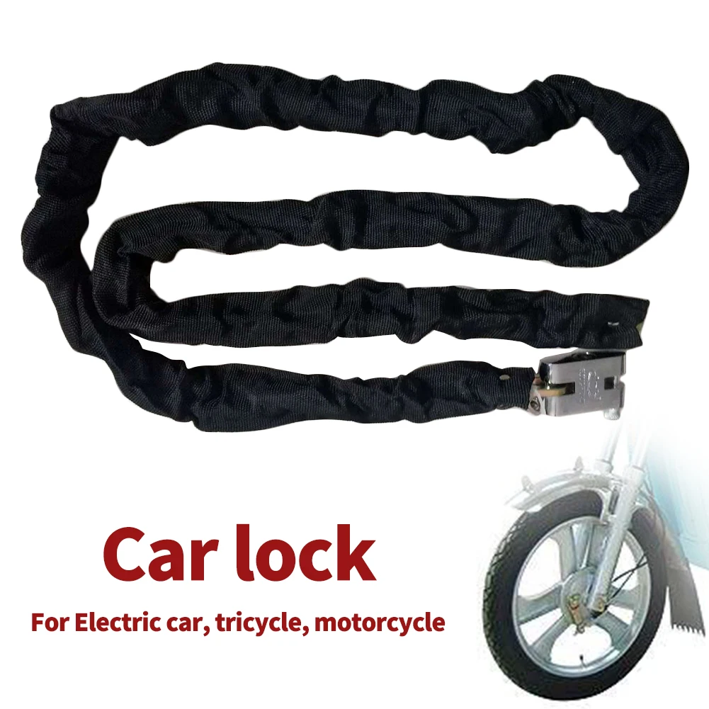 

1.8m Heavy Duty Motorbike Bicycle Metal With Cover Universal Outdoor Security Portable Protective Anti Theft Durable Chain Lock