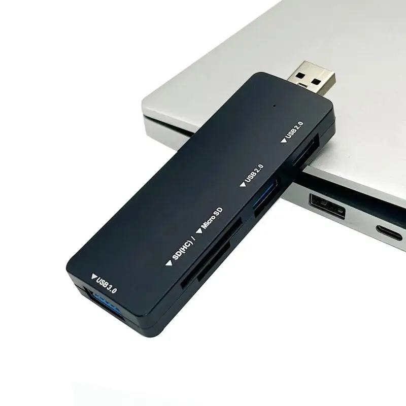 

Универсальная док-станция 5 в 1 с несколькими портами, Портативный Ультратонкий USB-разветвитель для передачи данных, многофункциональный адаптер с несколькими портами