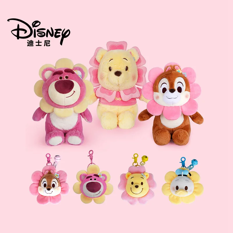 100% Оригинальные милые плюшевые куклы Disney в виде цветов Винни-поо Дональд Дак