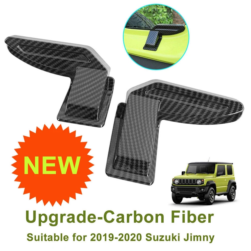 

2PCS ABS Rear Windshield Heating Wire Protection Cover For Suzuki Jimny Sierra JB64 JB74 2019 2020 Demister Cover Carbon Black