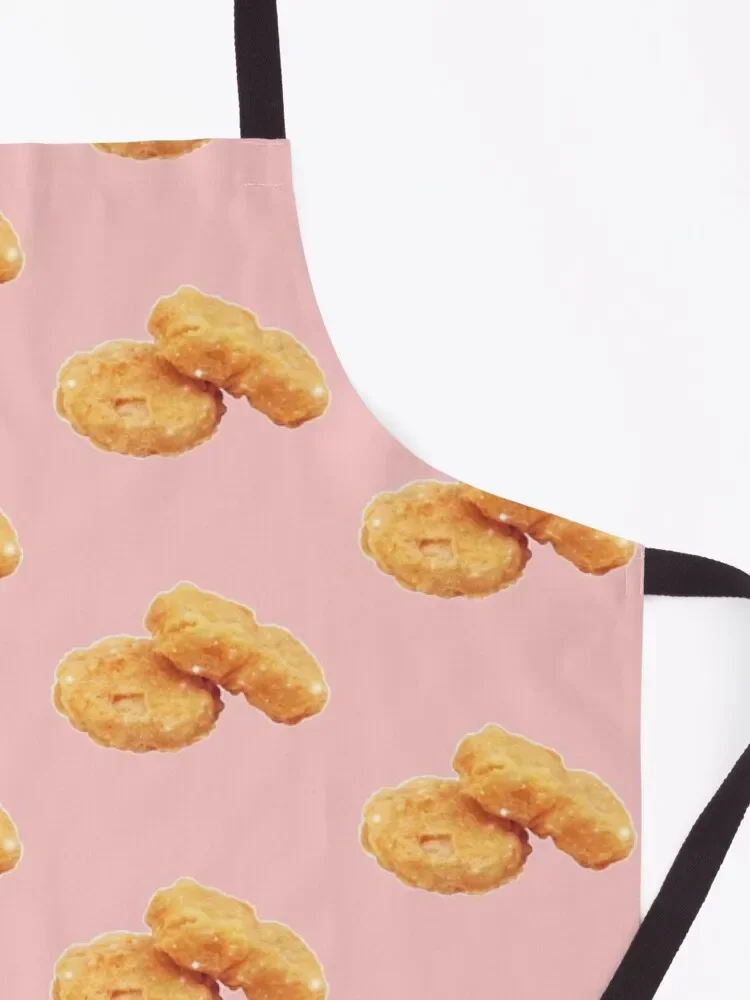 Блестящие хрустящие жареные куриные наггетсы забавный подарочный фартук для