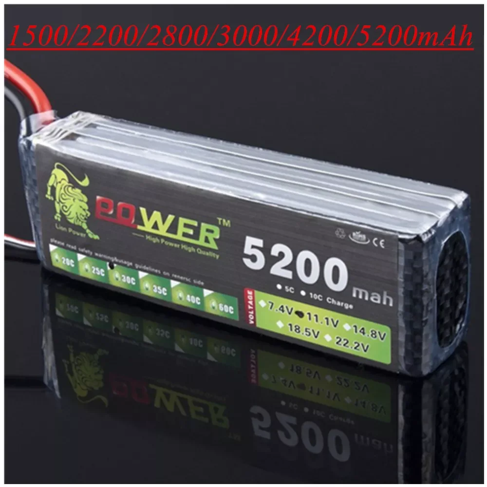 

11.1v 1500mAh 2200mah 4200mah 5200mah lipo battery For RC toy Car Airplane Helicopter Boat 3s 11.1v Lipo Rechargeable Battery