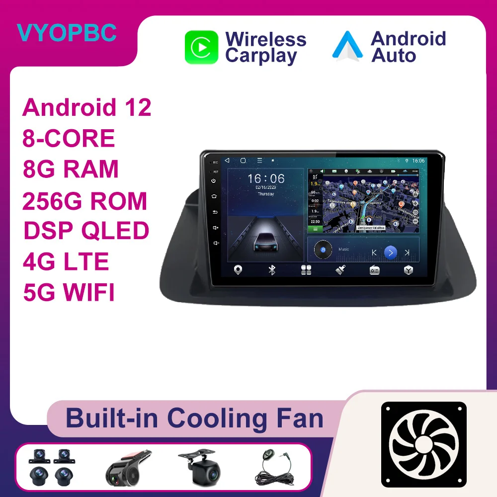 

10.1 Inch Android 12 For Honda Accord 8 2009 - 2013 Car Radio Player Wireless Carplay Auto RDS No 2din Video Multimedia ADAS 4G