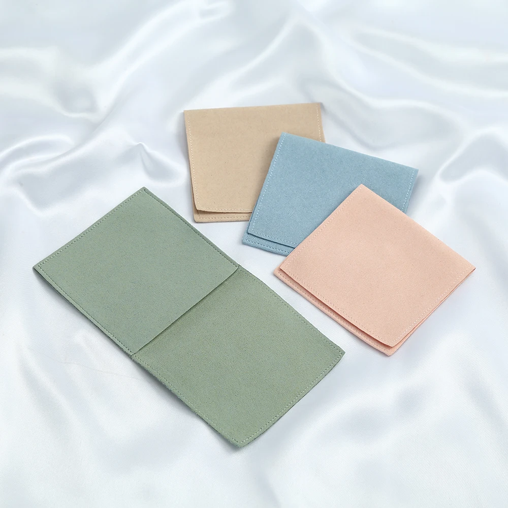 100pcs/Lot Jewelry Organizer Microfiber Bag Chic Small Pouches Bags Gift Storage Wedding Envelope Pouches Wholesales