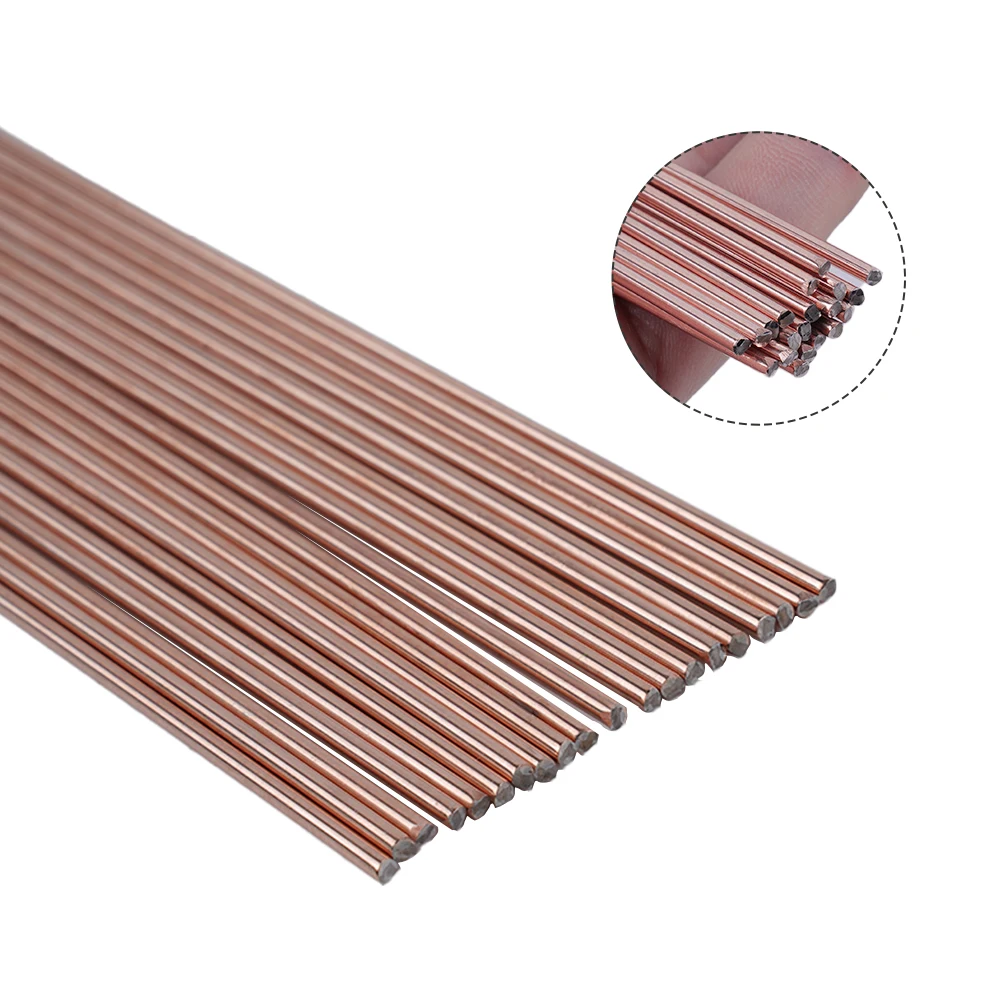 

20PCS Brass Brazing Wire Welding Rod Universal Copper Aluminum Fux-cored Electrodes Welding Rods Easy Melt Weld Wire For Steel