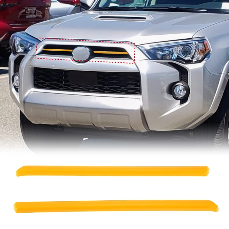

2Pcs/set Car Front Middle Grille Cover Trims Styling Mouldings For Toyota 4runner TRD Pro/TRD Sport 2020-2022