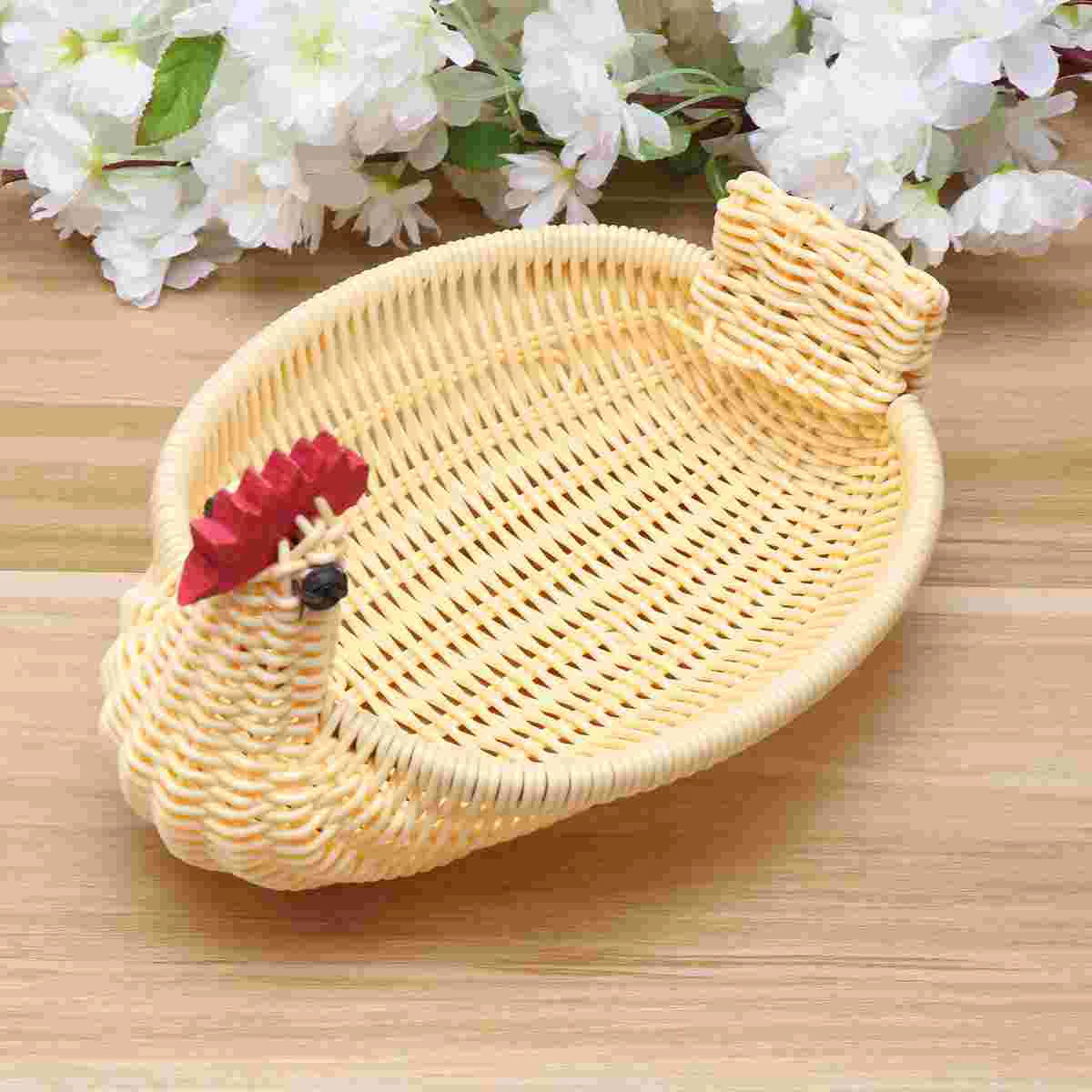 

Basket Fruit Baskets Woven Storage Easter Wicker Serving Bread Party Bowlfavor Container Vegetable Restaurant Rattan Gift Snack