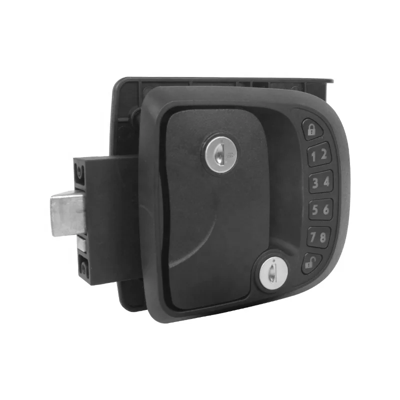 

HEYRV Caravan Accessories Remote Control Password Three-in-one Rv Door Lock Double insurance Zinc alloy material Password Lock