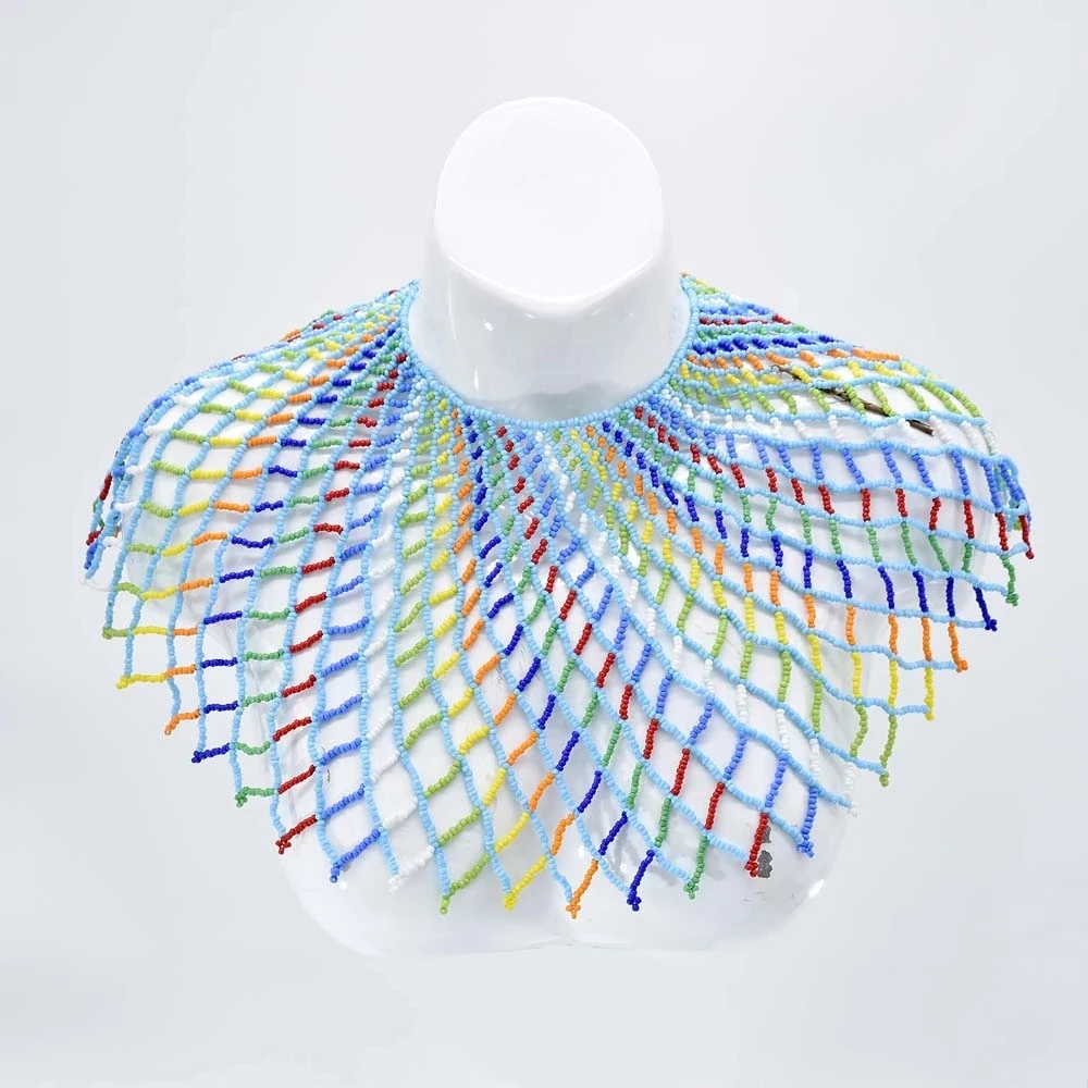 

New Boho Beaded Multilayer Necklace African Tribal Retro Necklace Ladies Sexy Necklace Jewelry Friends Gift Wholesale 2022